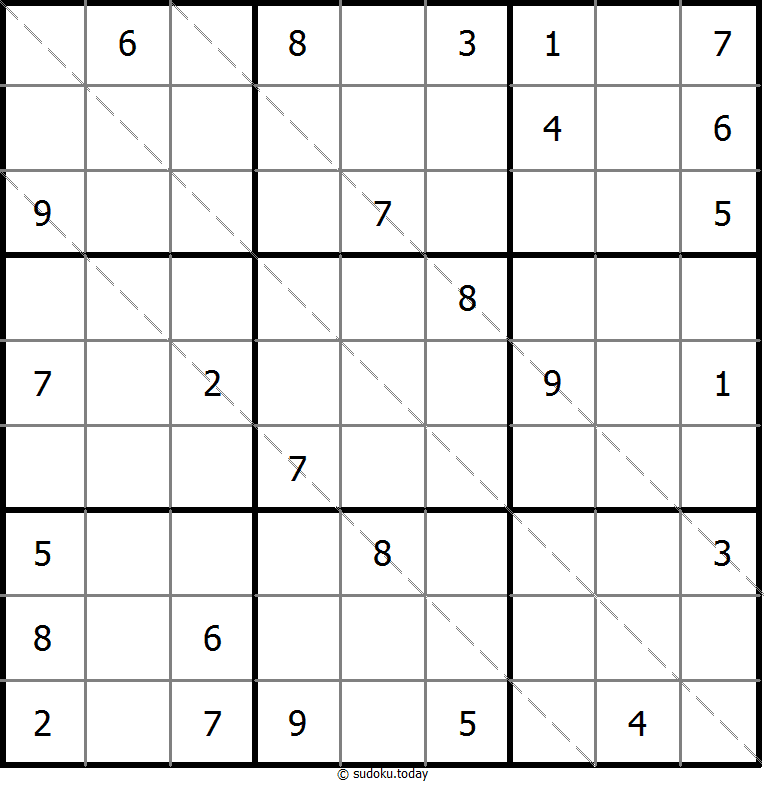 Multi Diagonal Sudoku