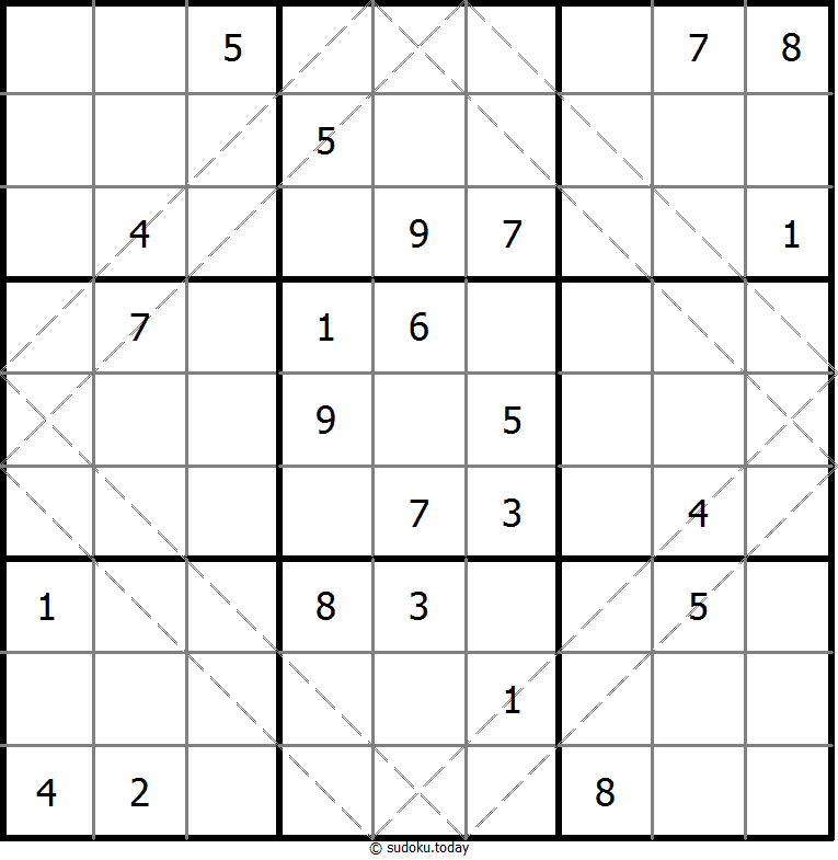 다중 대각선 수독 #10654
