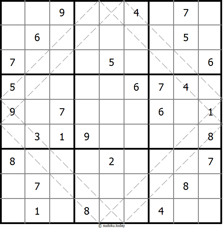 다중 대각선 수독 #10692
