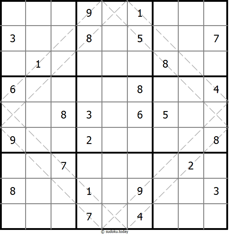 free printable diagonal sudoku puzzles
