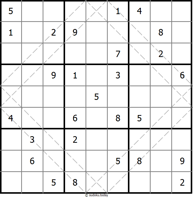 Multi Diagonal Sudoku 5-August-2020