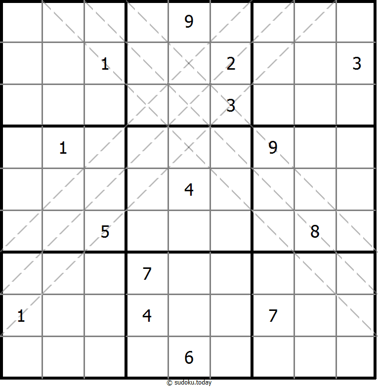 Multi Diagonal Sudoku