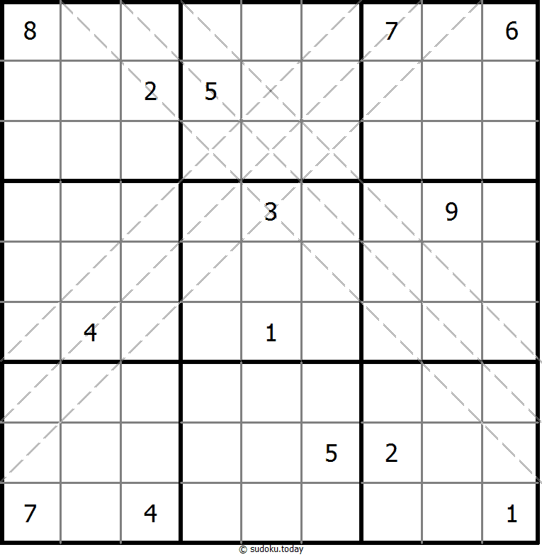 Multi Diagonal Sudoku 8-February-2021