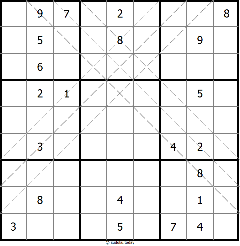 Multi Diagonal Sudoku 15-April-2025