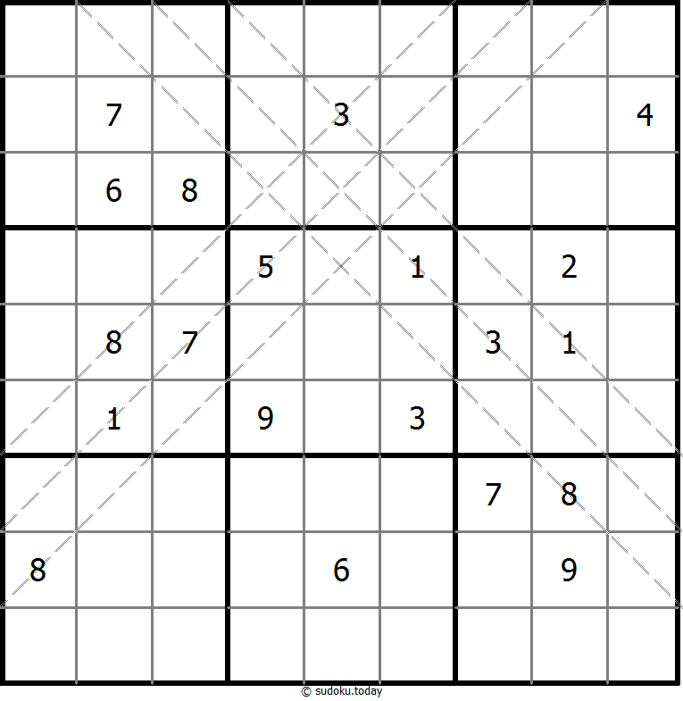 Multi Diagonal Sudoku 22-April-2025