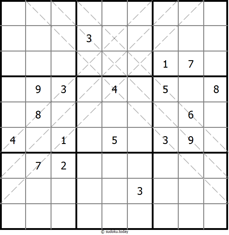 Multi Diagonal Sudoku 19-April-2025