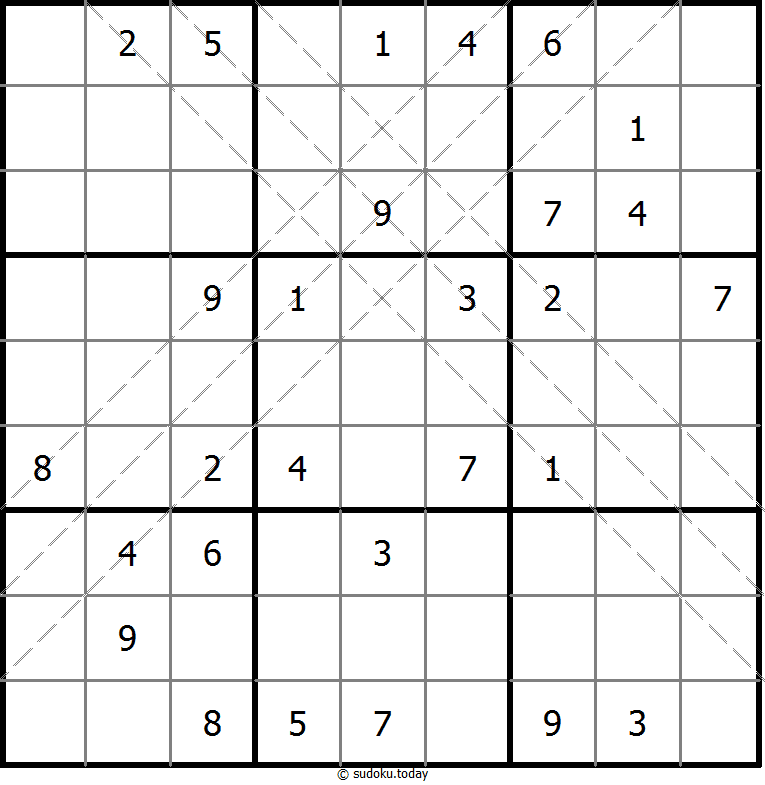 Multi Diagonal Sudoku 10 November 2025