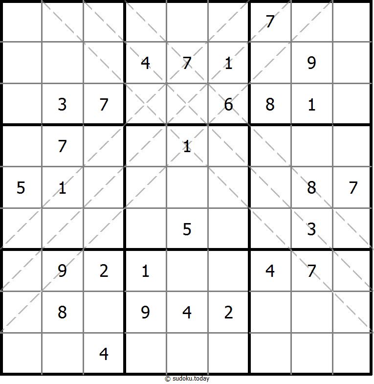 Multi Diagonal Sudoku