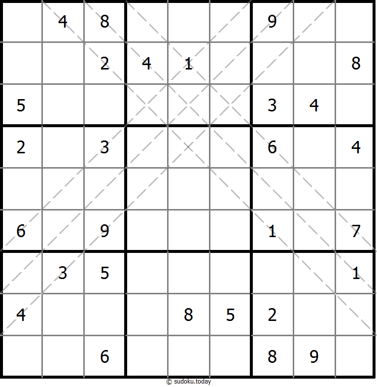 Multi Diagonal Sudoku